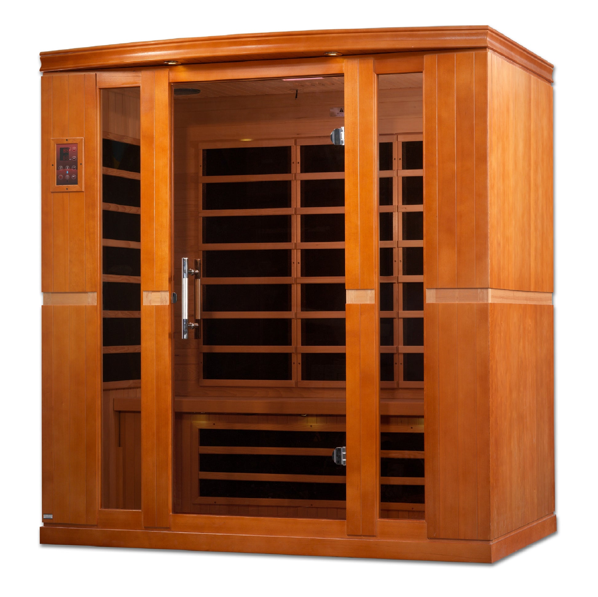 Dynamic Saunas Bergamo 4-Person Low EMF FAR Infrared Sauna - DYN-6440-01 Angle View