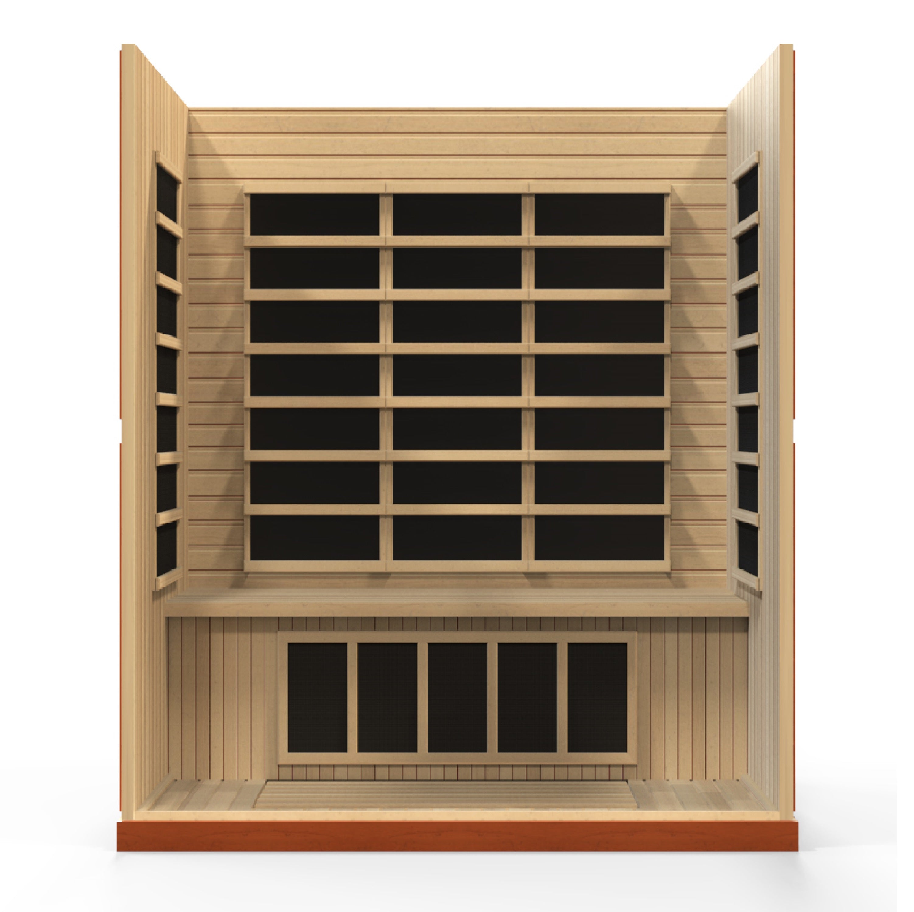 Dynamic Saunas Bergamo Elite 4-Person Ultra Low EMF FAR Infrared Sauna - DYN-6440-01 Interior