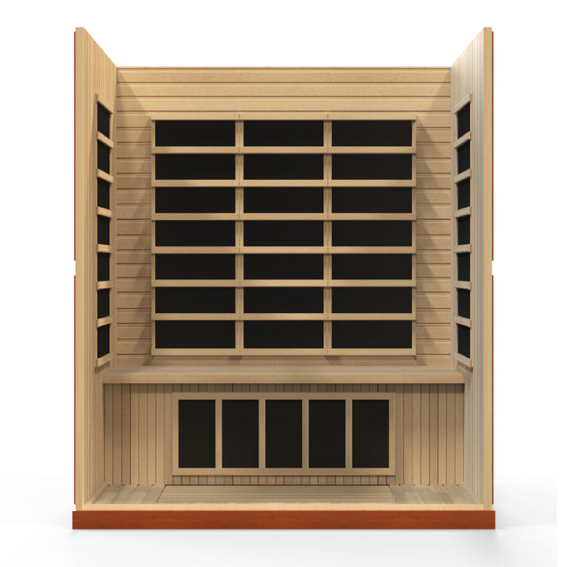 Dynamic Saunas Bergamo Elite 4-Person Ultra Low EMF FAR Infrared Sauna - DYN-6440-01 Interior