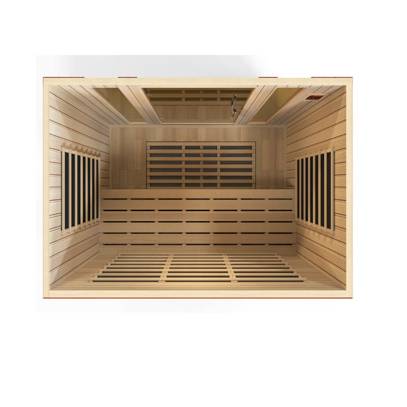 Dynamic Saunas Bergamo 4-Person Low EMF FAR Infrared Sauna - DYN-6440-01 Detail