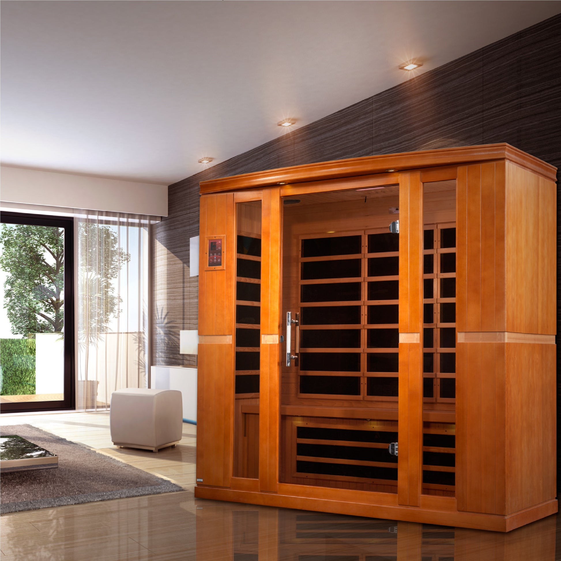 Dynamic Saunas Bergamo 4-Person Low EMF FAR Infrared Sauna - DYN-6440-01 Additional