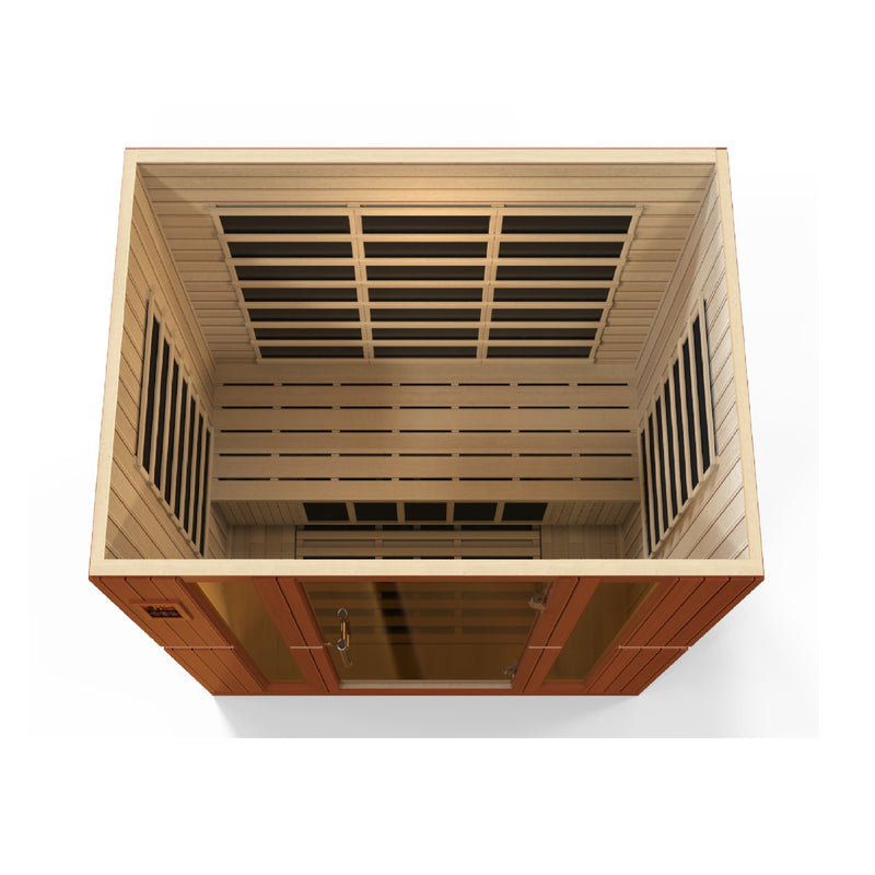 Dynamic Saunas Bergamo 4-Person Low EMF FAR Infrared Sauna - DYN-6440-01 View 7