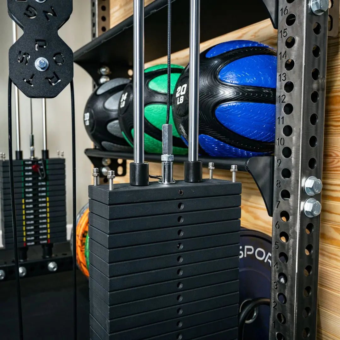 Fringe Sport 3x3 Dumbbell & Kettlebell Storage Attachment | Heavy-Duty Rack-Mounted Shelf (1,102 lb Capacity)