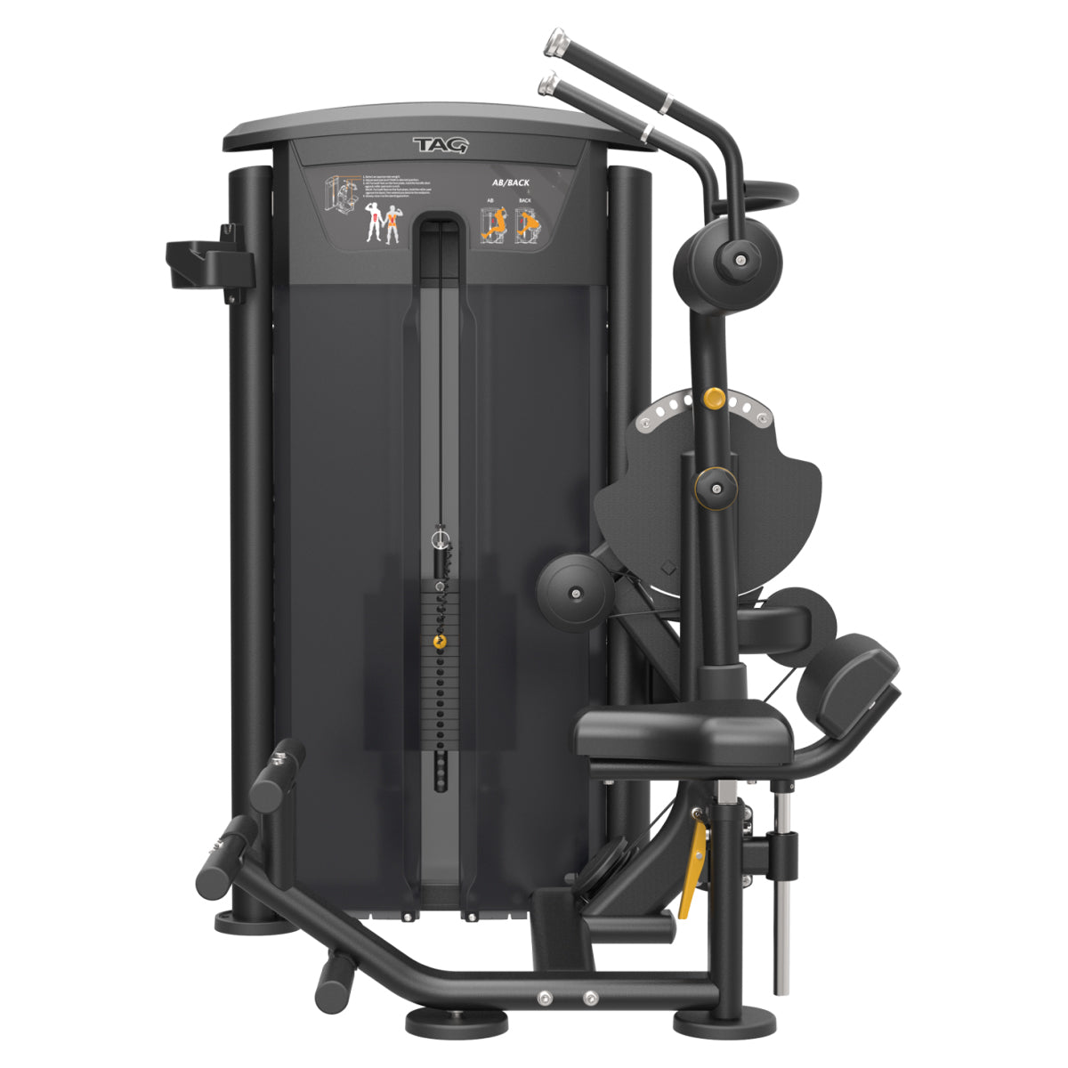 TAG Elite Ab/Back Dual Select | Commercial Core & Back Isolation Machine