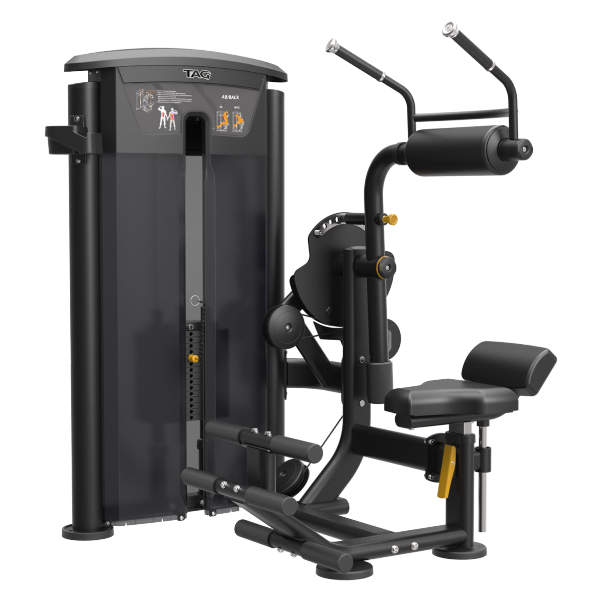 TAG Elite Ab/Back Dual Select | Commercial Core & Back Isolation Machine