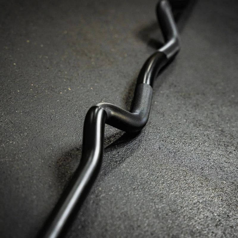 Fringe Sport Midas Revenge Rackable EZ Curl Bar – 15KG Premium Cerakote Curl Bar (Gold Titanium Collars)