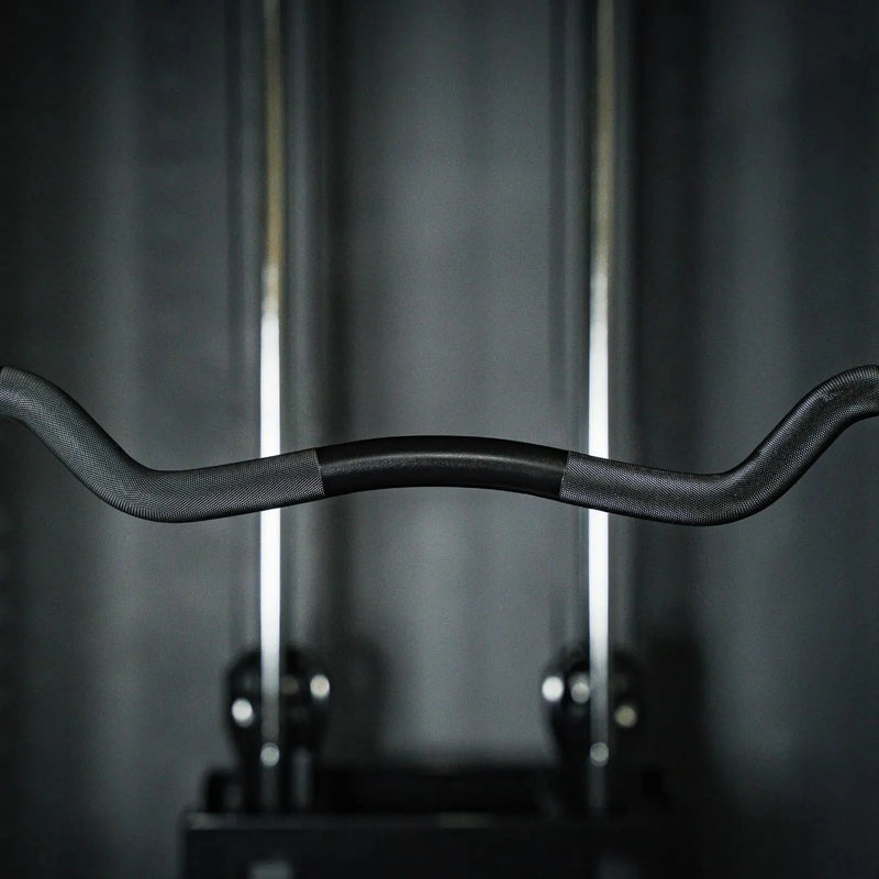 Fringe Sport Midas Revenge Rackable EZ Curl Bar – 15KG Premium Cerakote Curl Bar (Gold Titanium Collars)