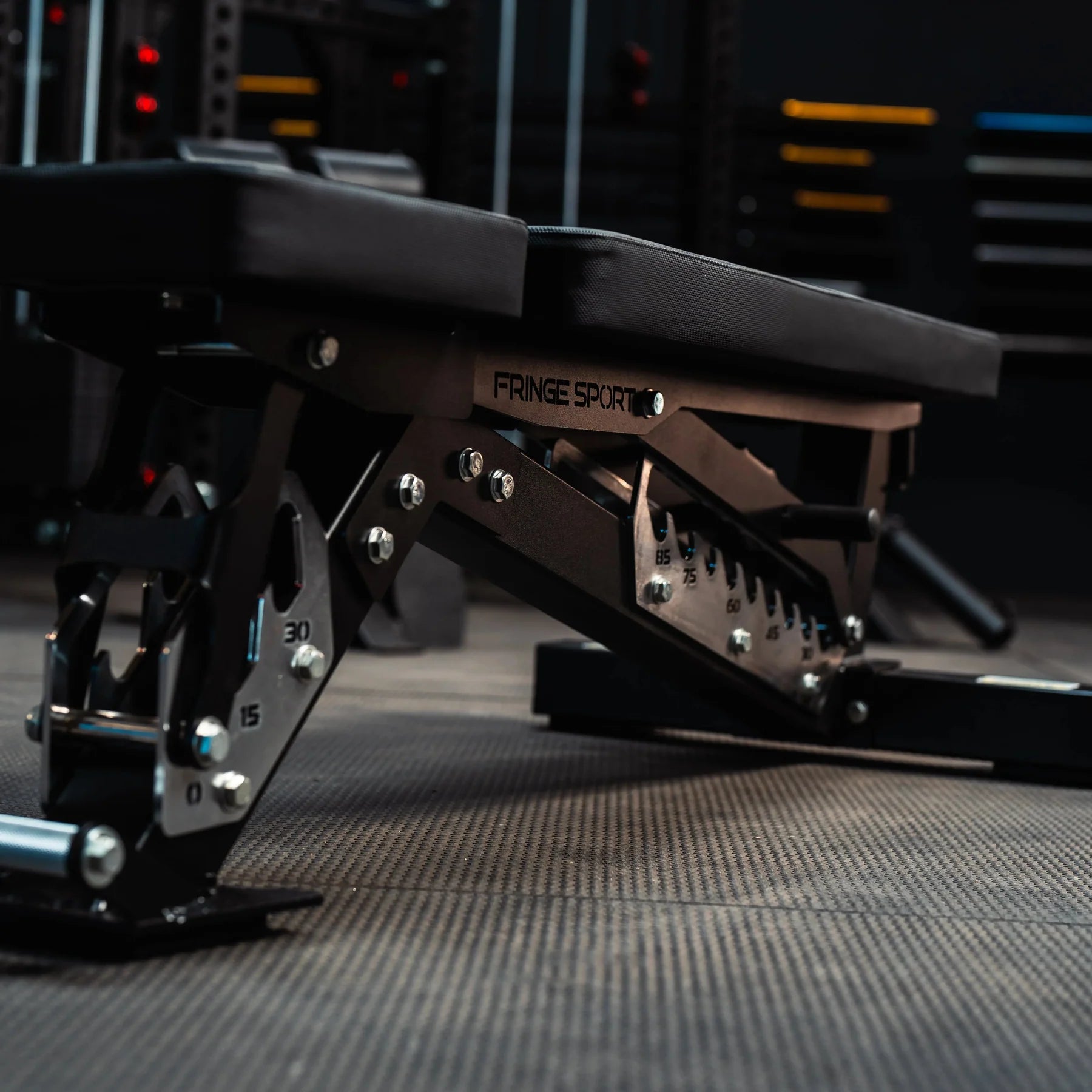 FringeSport Pro Lift Incline Bench | Commercial 11 - Gauge Adjustable Bench w/ 9 Incline Settings - Peak Performance Supply