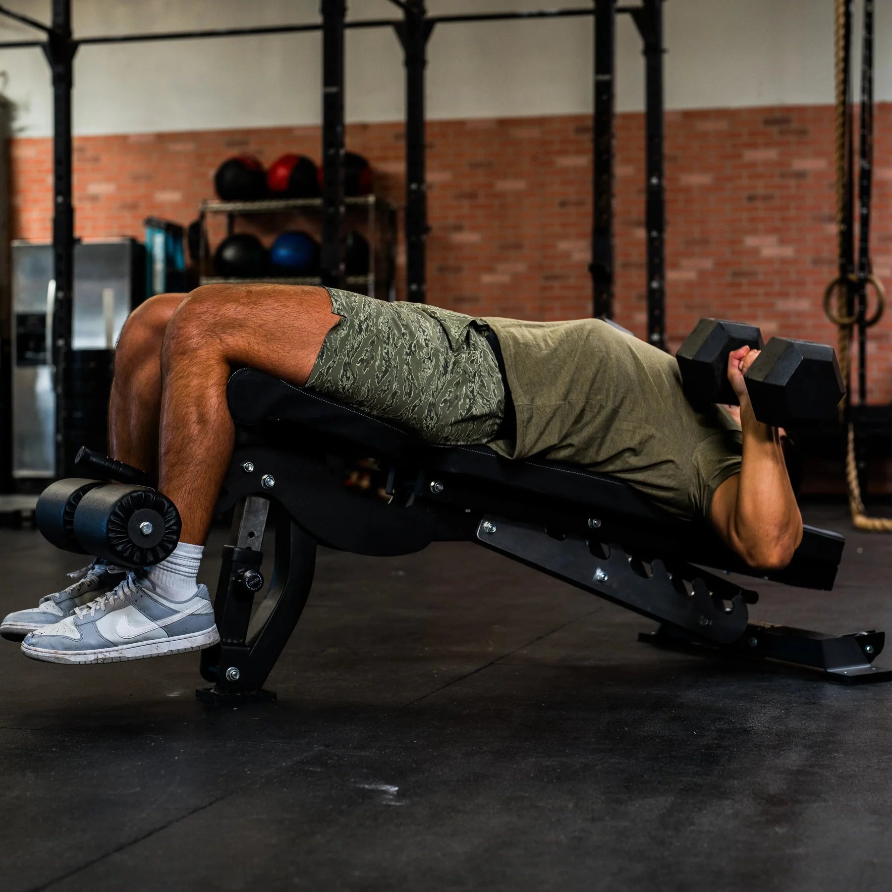 Fringe Sport Adjustable Incline & Decline Bench V2 | FID Bench w/ Gecko Grip & 1,000 lb Capacity - Peak Performance Supply