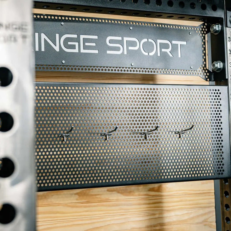 Fringe Sport 3x3 Honeycomb Pegboard | Rack-Mounted Storage Panel for Cable Attachments & Gym Accessories