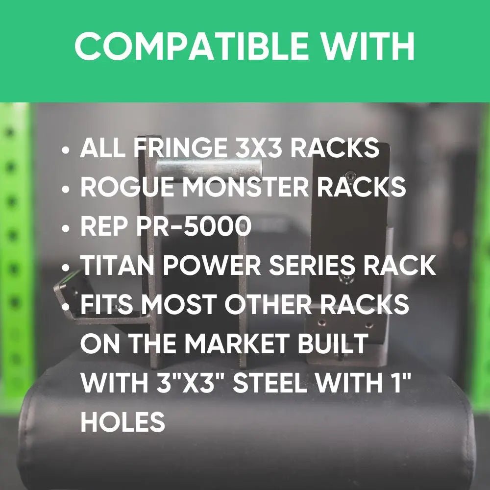 Fringe Sport 3x3 J - Cups | Heavy - Duty UHMW - Lined Rack J - Hooks (1,000 lb Capacity) - Peak Performance Supply