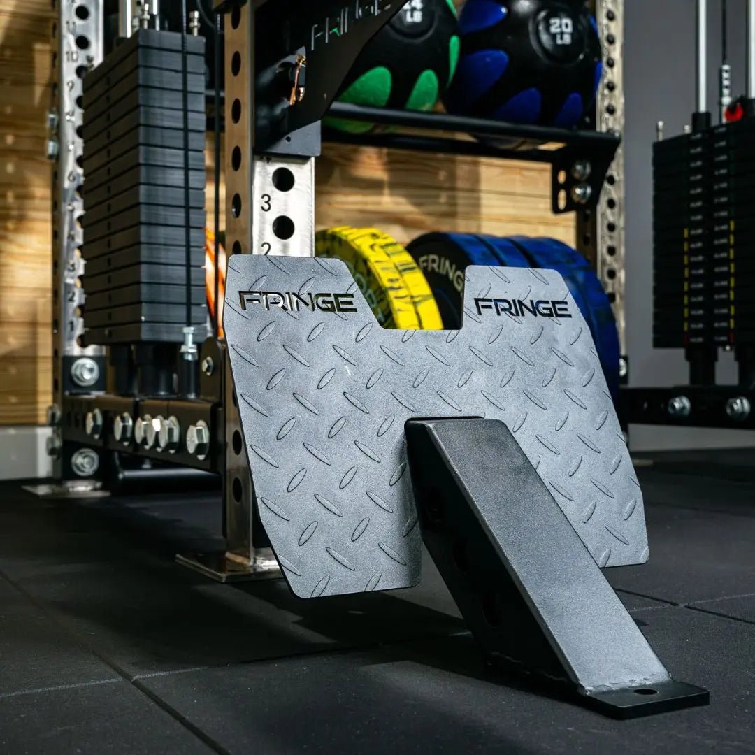 Fringe Sport 3x3 Low Row Foot Plate | Rack-Mounted Foot Support for Seated Cable Rows (Lifetime Warranty)