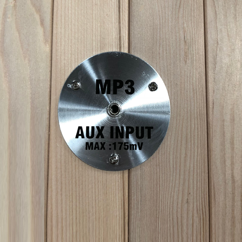Dynamic Saunas Vittoria 2-Person Low EMF FAR Infrared Sauna - MP3 AUX Connection