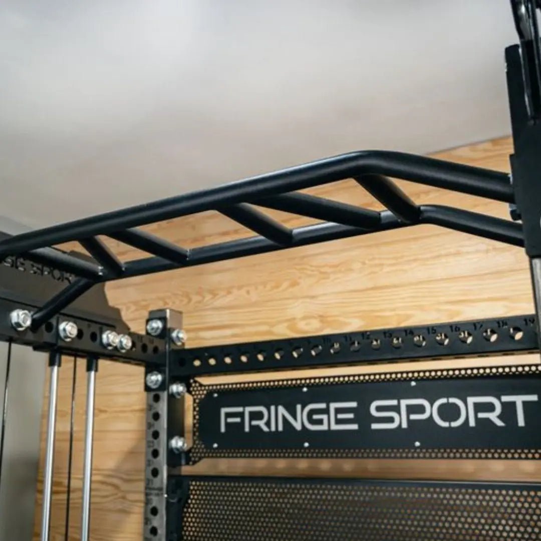 Fringe Sport Multi - Grip Pull - Up Bar – Multi - Position Pull - Up Attachment for Dane 1.0 & Dane 2.0 Squat Racks