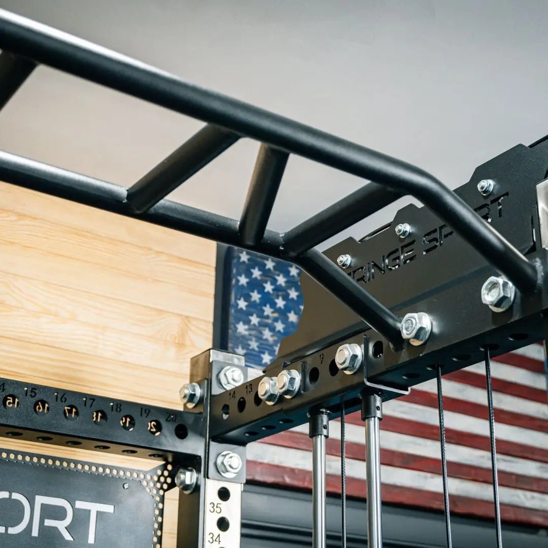 Fringe Sport Multi - Grip Pull - Up Bar – Multi - Position Pull - Up Attachment for Dane 1.0 & Dane 2.0 Squat Racks