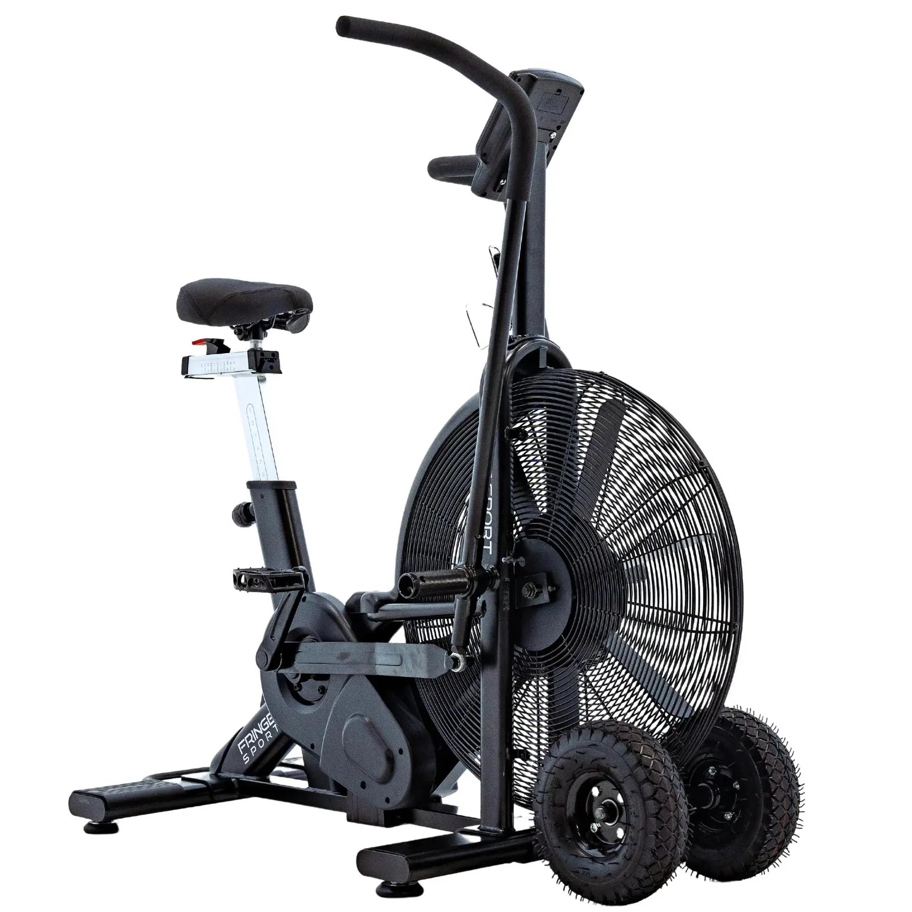 Fringe Sport Raptor Air Bike | Heavy - Duty Belt - Driven Airbike with Steel Fan & LCD Console - Peak Performance Supply