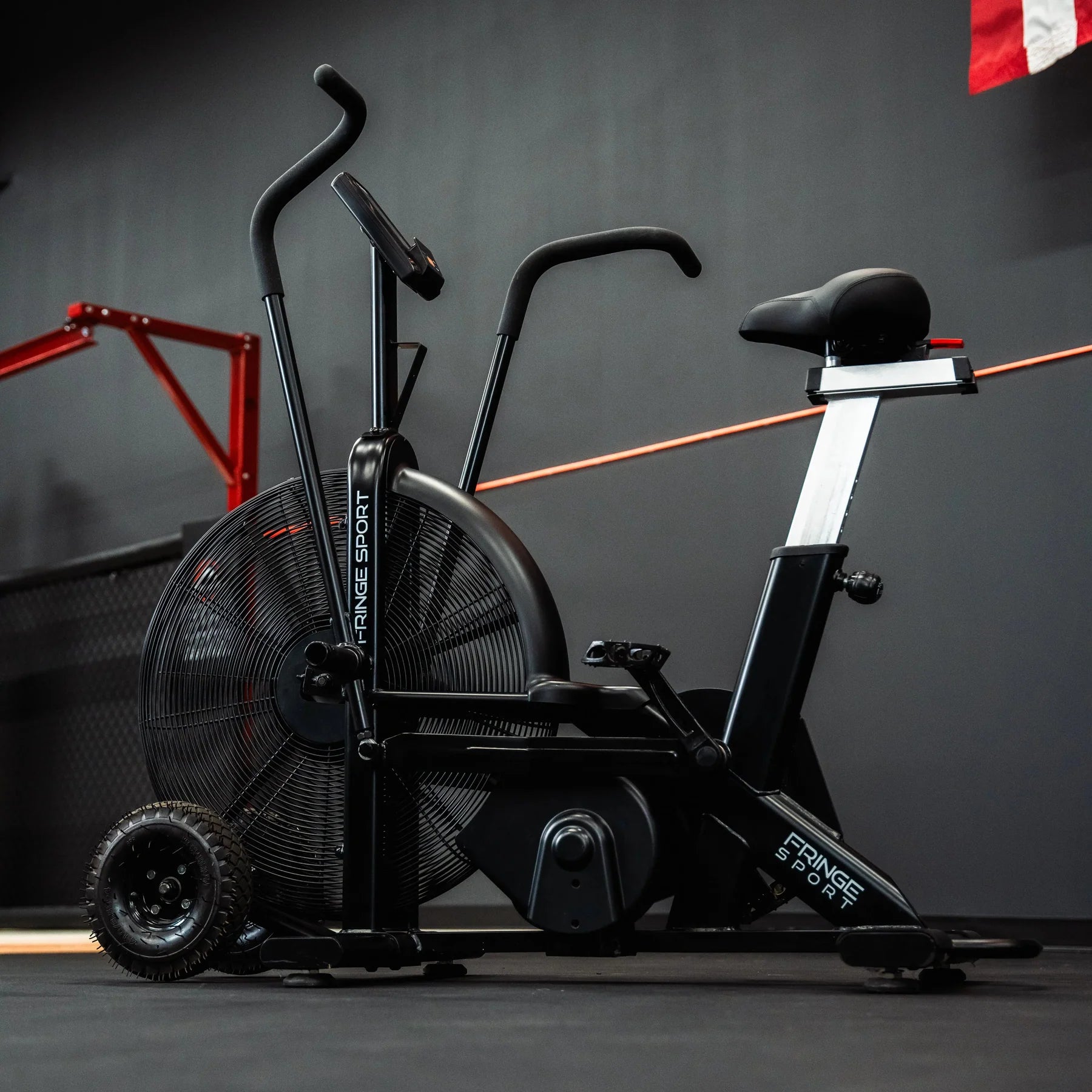 Fringe Sport Raptor Air Bike | Heavy - Duty Belt - Driven Airbike with Steel Fan & LCD Console - Peak Performance Supply