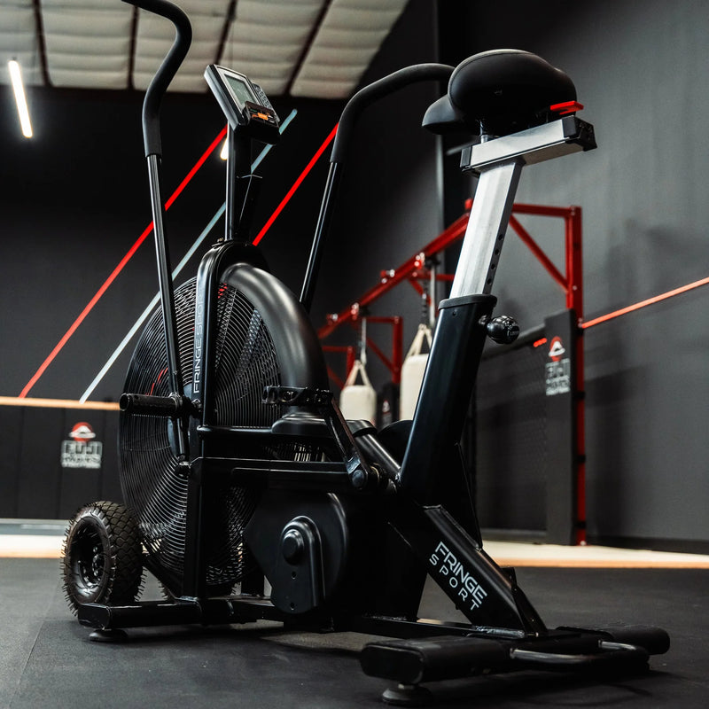 Fringe Sport Raptor Air Bike | Heavy - Duty Belt - Driven Airbike with Steel Fan & LCD Console - Peak Performance Supply
