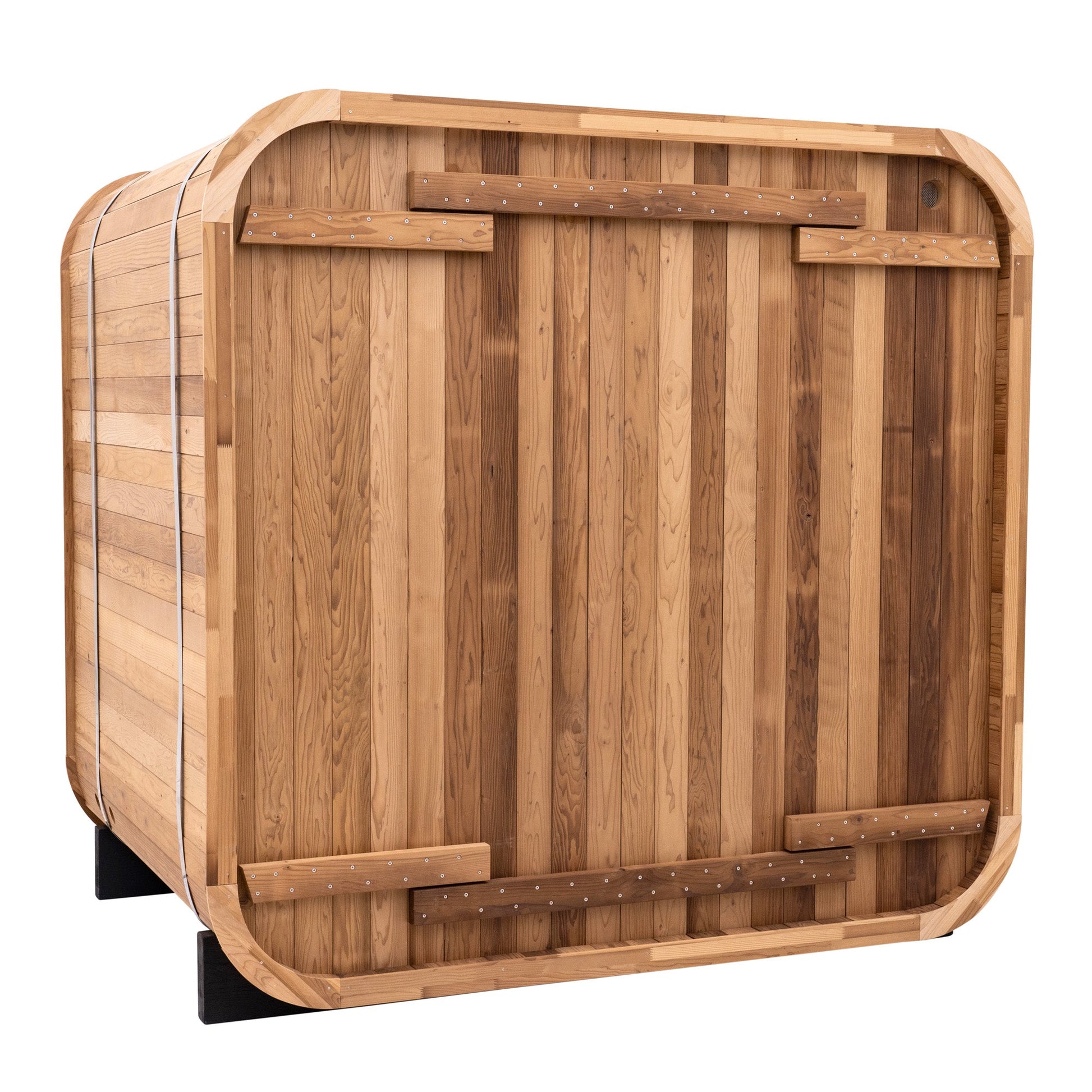 Redwood Outdoors Summit 6 - Person Outdoor Sauna – Thermowood + Harvia Spirit Wi - Fi 8kW Included - Peak Performance Supply