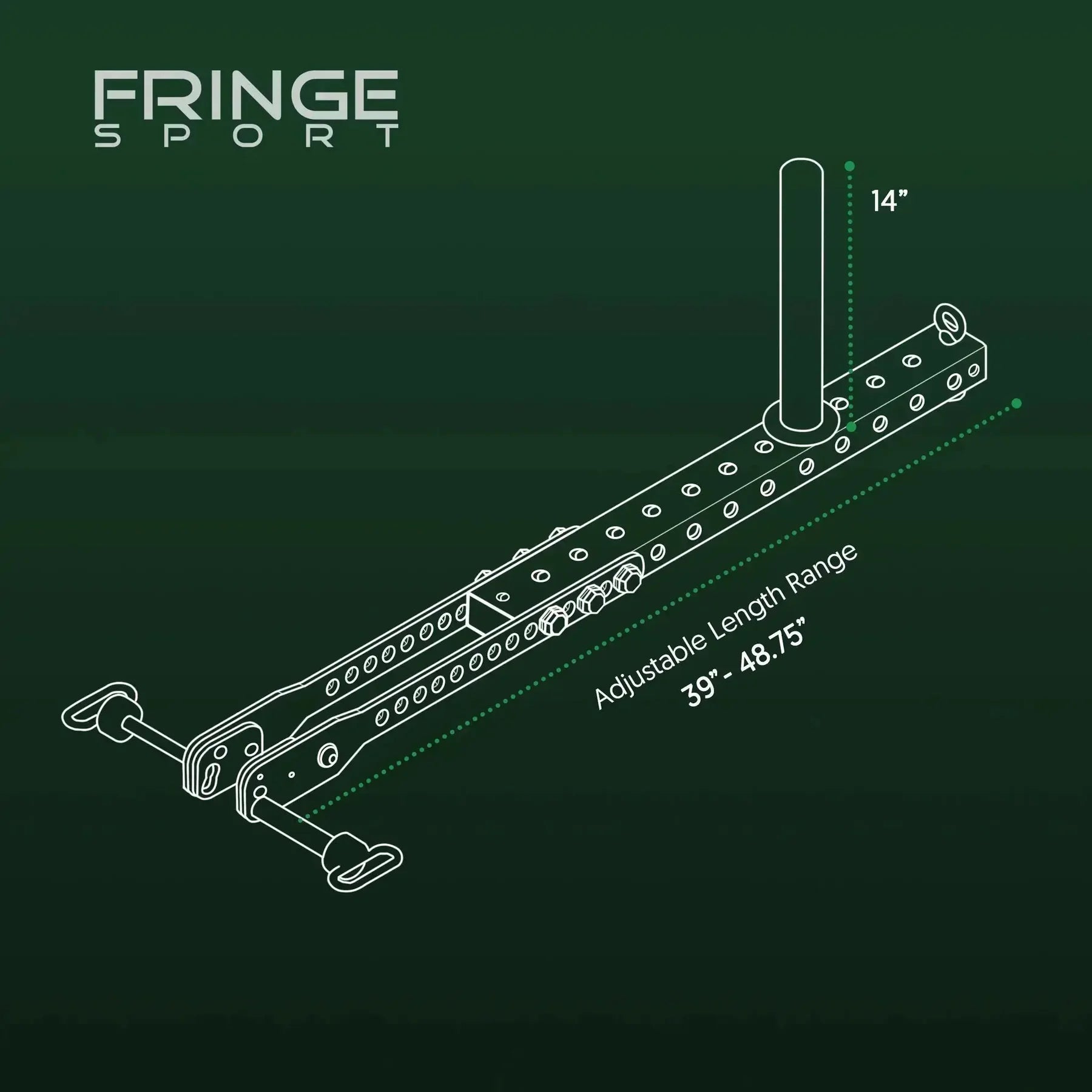 Fringe Sport Universal Belt Squat System | Mammoth Belt Squat Attachment (900 lb Capacity, Fits All Racks)