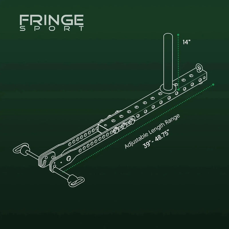Fringe Sport Universal Belt Squat System | Mammoth Belt Squat Attachment (900 lb Capacity, Fits All Racks)
