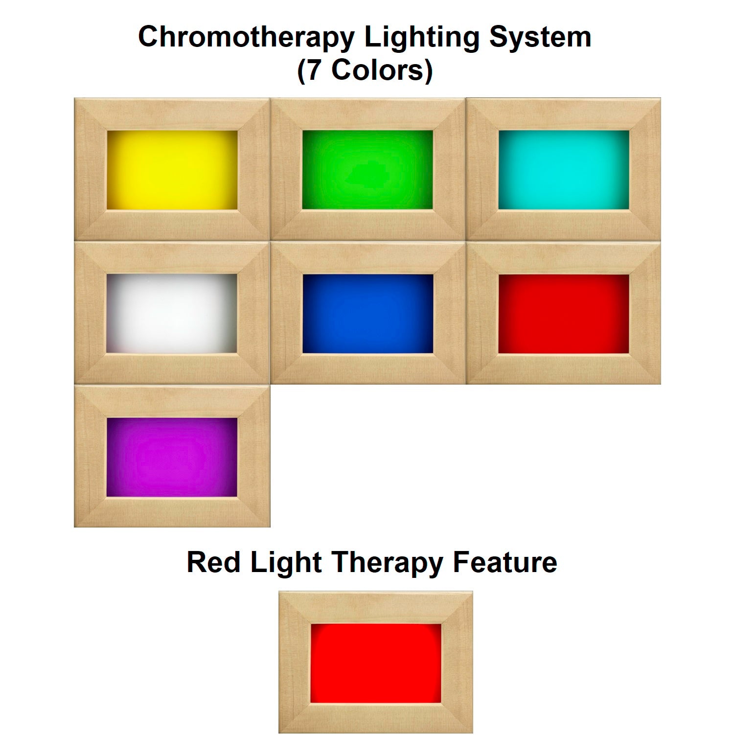 Dynamic Saunas Gracia - 7-Color Chromotherapy + Red Light Therapy