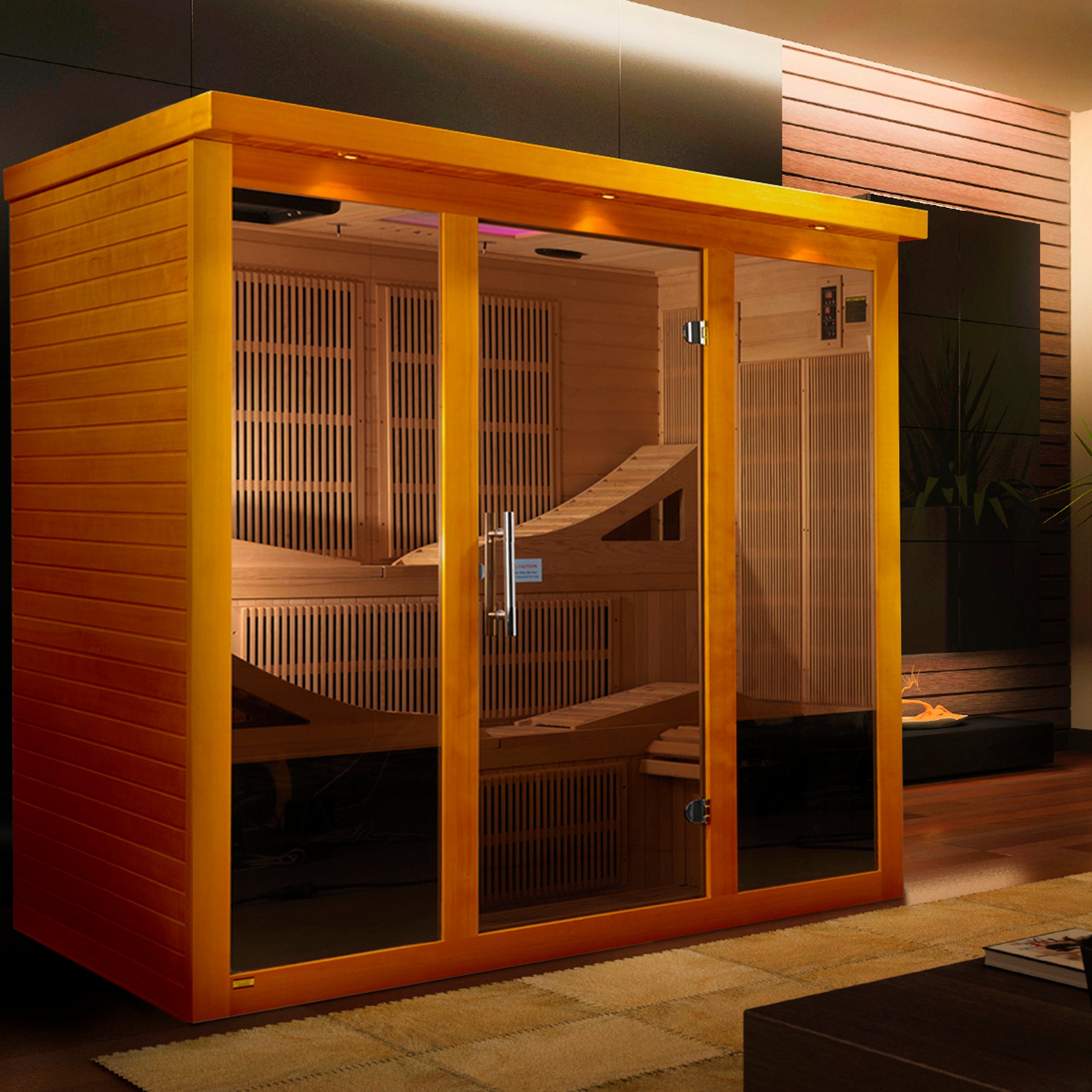 Dynamic Saunas Monaco Elite 6-Person Ultra Low EMF FAR Infrared Sauna - DYN-6996-01 Lifestyle