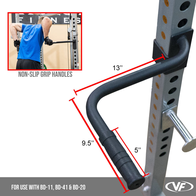 Valor Fitness Dip Handle Attachments for 2.5x2.5 Power Racks - Peak Performance Supply