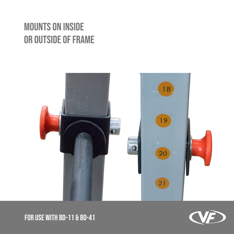 Valor Fitness Plate Storage Attachment for 2.5x2.5 Power Racks - Peak Performance Supply