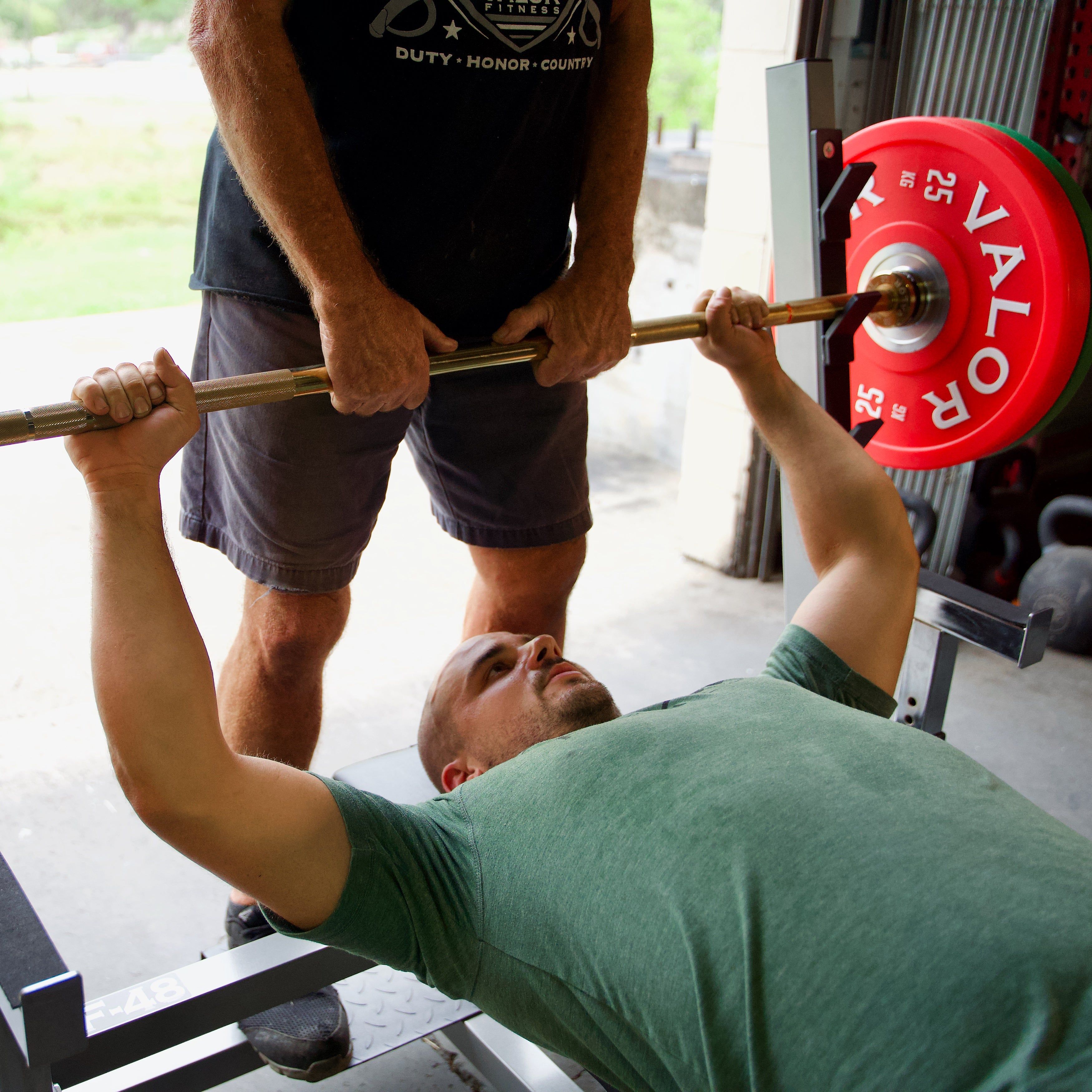 Valor Fitness Gold Coated Needle Bearing Barbell