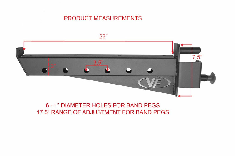 Valor Fitness Safety Spotter Arms for 3x3 Rigs - Peak Performance Supply